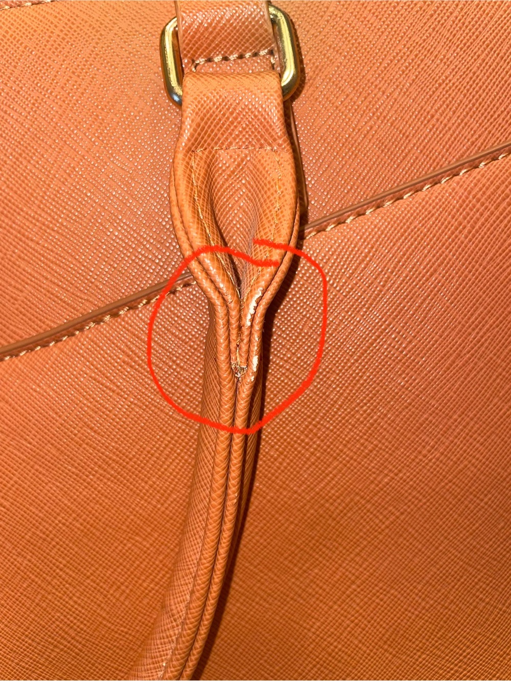 Structured Computer Bag - Tan - Picture 9 of 10